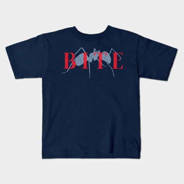 B I T E (Dark Version) - A Group where we all pretend to be Ants in an Ant Colony Kids T-Shirt by Teeworthy Designs